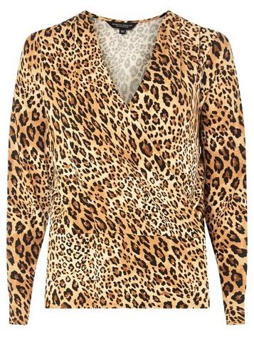 Dorothy Perkins Leopard Print Wrap Top