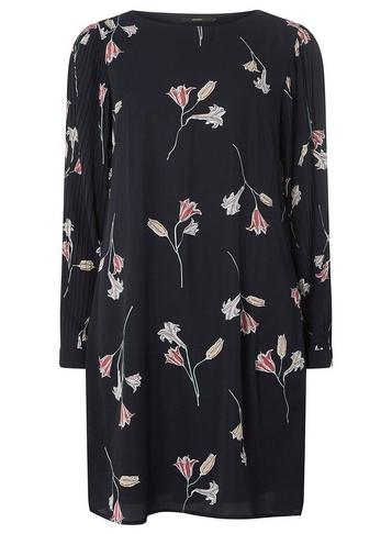 *vero Moda Navy Floral Print Dress