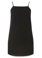 Dorothy Perkins Black Long Line Detail Cami Top