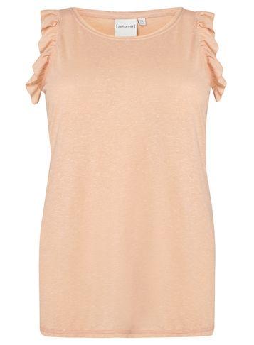 Dorothy Perkins *juna Rose Peach Frill Sleeve Top