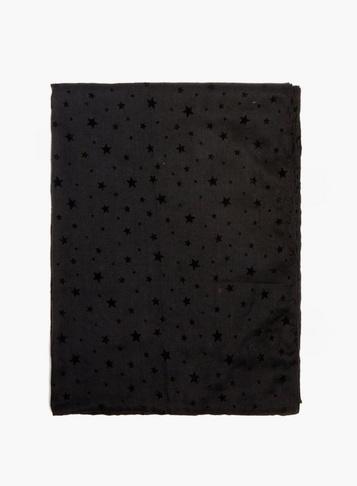 Dorothy Perkins Black Flock Star Snood