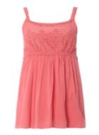 Dorothy Perkins Coral Lace Yoke Camisole Top