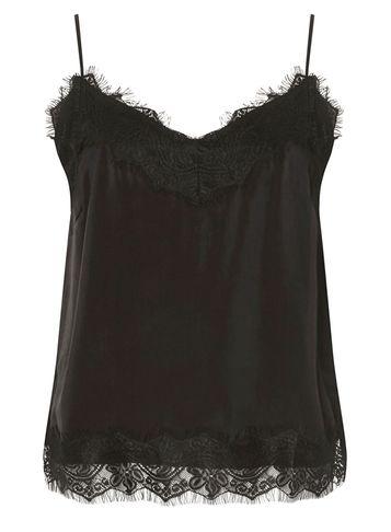 Dorothy Perkins *vila Black Lace Trim Camisole Top