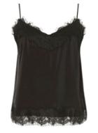 Dorothy Perkins *vila Black Lace Trim Camisole Top