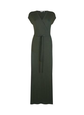 Dorothy Perkins *tall Khaki Wrap Maxi Dress