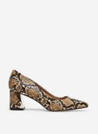 Dorothy Perkins Multi Colour 'daydream' Snake Print Court Shoes