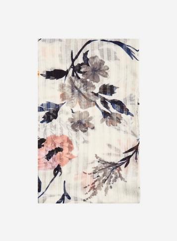 Dorothy Perkins White Floral Print Scarf