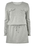 Dorothy Perkins *noisy May Grey Long Sleeve Sweater Dress