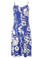Dorothy Perkins *tall Cobalt Floral Camisole Dress