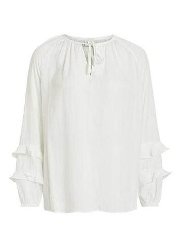 *vila Ivory Tie Neck Blouse