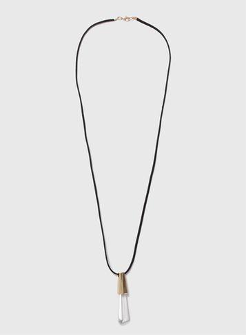 Dorothy Perkins Large Shard Fabric Necklace