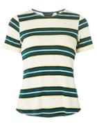 Dorothy Perkins Multi-coloured Striped Curved Hem T-shirt
