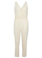 Dorothy Perkins Cream Sparkle Woven Jumpsuit