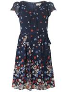 Dorothy Perkins *billie & Blossom Petite Navy Floral Tea Dress