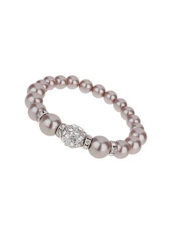 Dorothy Perkins Brown Pearl Stretch Bracelet