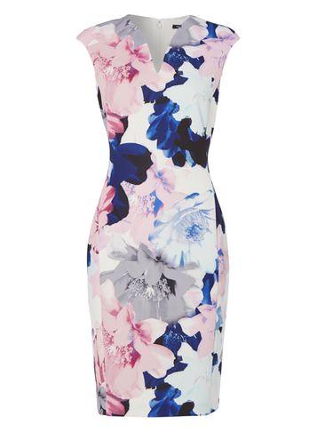 Dorothy Perkins *roman Originals Multi Colour Scuba Dress