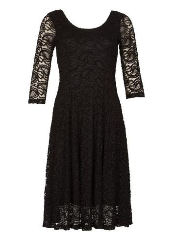 *izabel London Black Lace Skater Dress