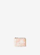 Dorothy Perkins Pink Sequin Embellished Zip Top Purse
