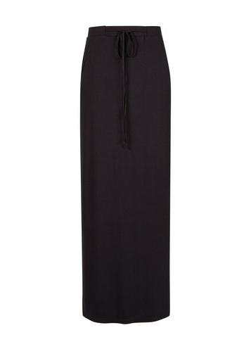Dorothy Perkins Black Tie Waist Jersey Maxi Skirt