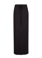 Dorothy Perkins Black Tie Waist Jersey Maxi Skirt