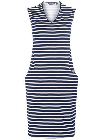 Dorothy Perkins *tall Navy Striped Shift Dress