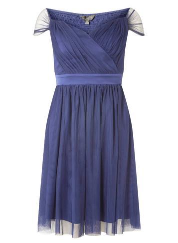 Dorothy Perkins *showcase Navy Harper Prom Dress