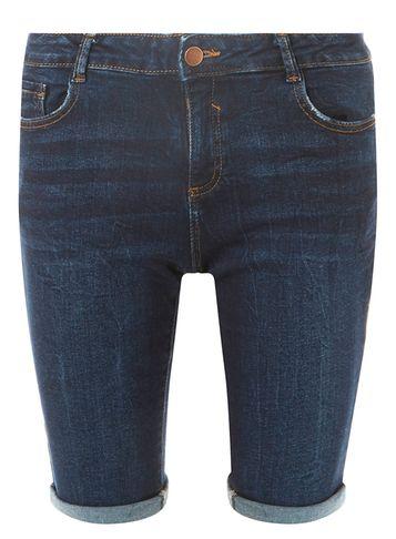 Dorothy Perkins Indigo Denim Knee Length Shorts