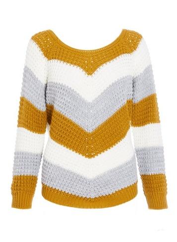 Dorothy Perkins *quiz Stripe Knitted Jumper