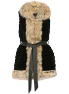 Dorothy Perkins *izabel London Black Sleevless Belted Jacket