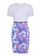 *paper Dolls Multi Colour Ruffle Sleeve Bodycon Dress