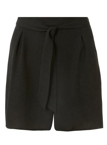 Dorothy Perkins Black Tie Waist Shorts