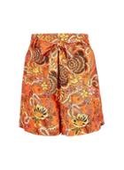 Dorothy Perkins Orange Paisley Print Shorts