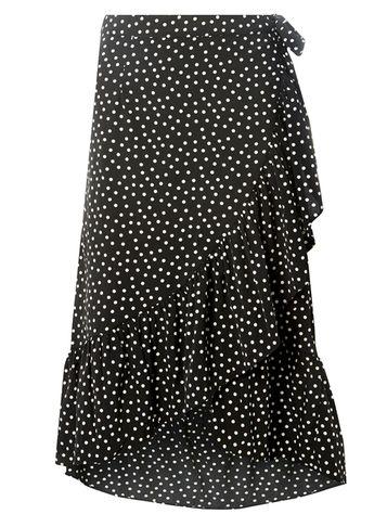 Dorothy Perkins *vila Black And White Wrap Skirt