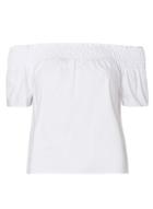 Dorothy Perkins Petite White Tie Back Bardot Top