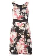 Dorothy Perkins *luxe Black Multi Floral Prom Dress