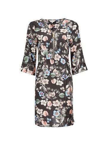 *billie & Blossom Black Floral Print Zip Shift Dress