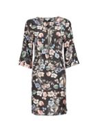 *billie & Blossom Black Floral Print Zip Shift Dress