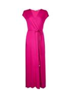 Dorothy Perkins Petite Pink Wrap Maxi Dress
