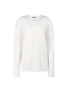 Dorothy Perkins Ivory Embellished Neck Jumper