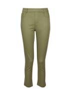 Dorothy Perkins *tall Khaki Eden Super Soft Cropped Jeggings