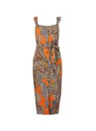 Dorothy Perkins Petite Multi Coloured Paisley Print Midi Shift Dress