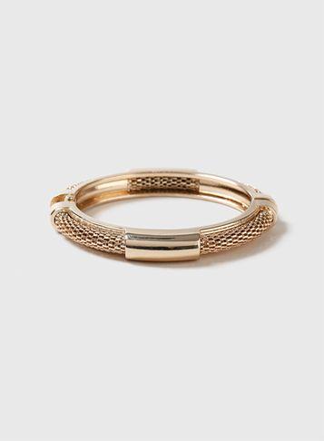 Dorothy Perkins Gold Mesh Clamp Bracelet