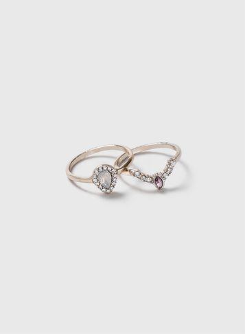 Dorothy Perkins Teardrop Interlocking Rings