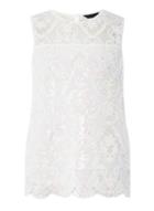 Dorothy Perkins Ivory Sequin Lace Top
