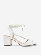 Dorothy Perkins White Sansa Lace Mule Sandals