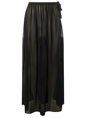 Dorothy Perkins *dp Beach Black Chiffon Tie Side Skirt