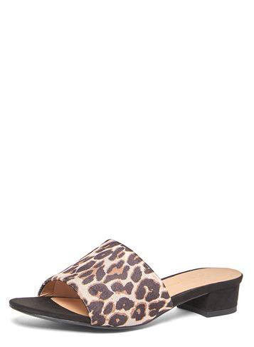 Dorothy Perkins Leopard 'foster' Velvet Mules