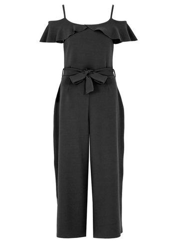 Dorothy Perkins *quiz Black Crepe Bardot Jumpsuit