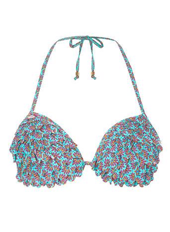 Dorothy Perkins Green Gem Scallop Triangle Bikini Top