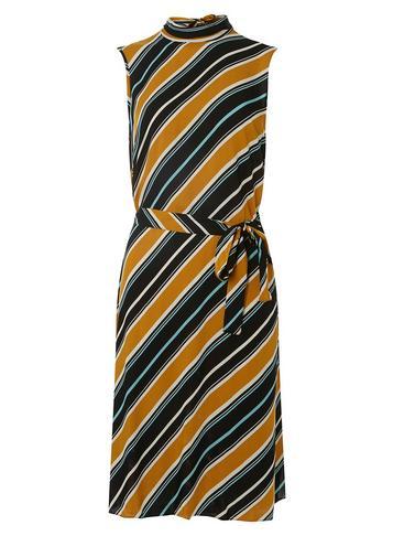 Dorothy Perkins *tall Ochre High Neck Shift Dress